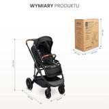 Количка Ratio Тъмно Сива Caretero