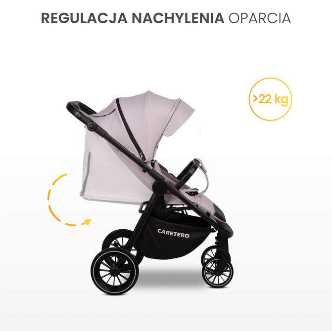 Cărucior pentru bebeluși Agil Gri Caretero.
