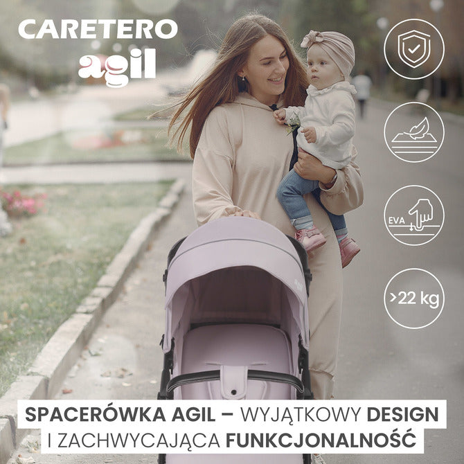 Бебешка Количка Agil Бежов Caretero