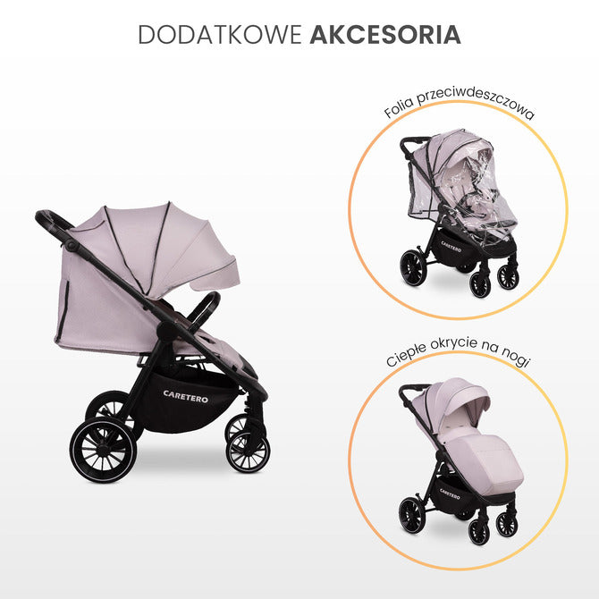 Бебешка Количка Agil Бежов Caretero