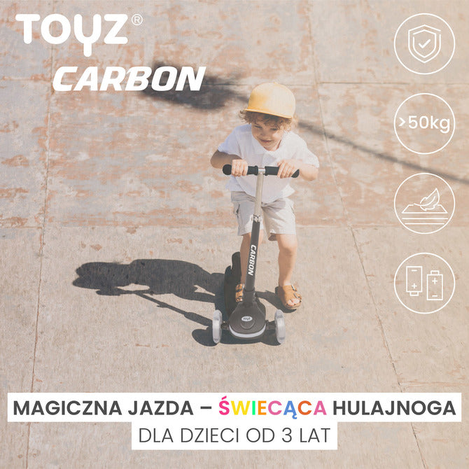 Тротинетка Carbon Черна Caretero Toyz