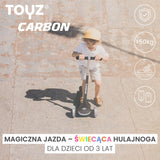 Тротинетка Carbon Черна Caretero Toyz