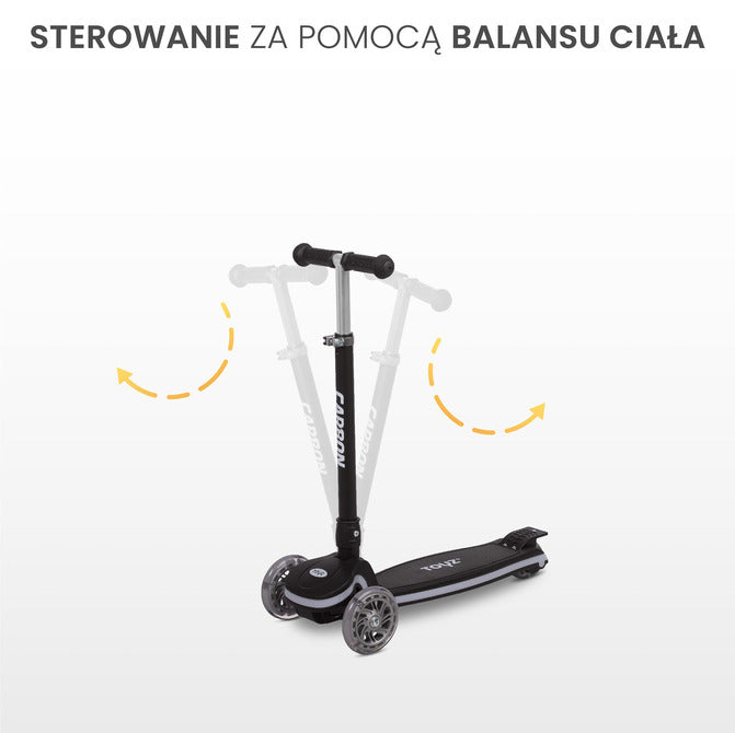 Тротинетка Carbon Черна Caretero Toyz