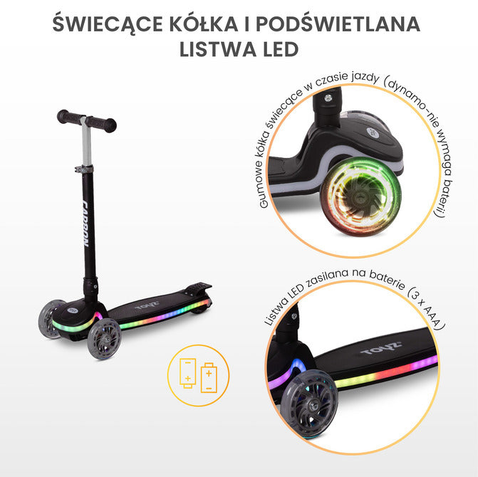 Carbon Scooter Pink Caretero Toyz