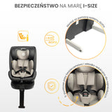 Scaun auto Fortis i-Size IsoFix 0-36kg Emerald Caretero