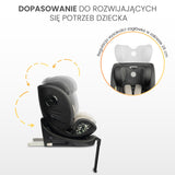 Scaun auto Fortis i-Size IsoFix 0-36kg Emerald Caretero