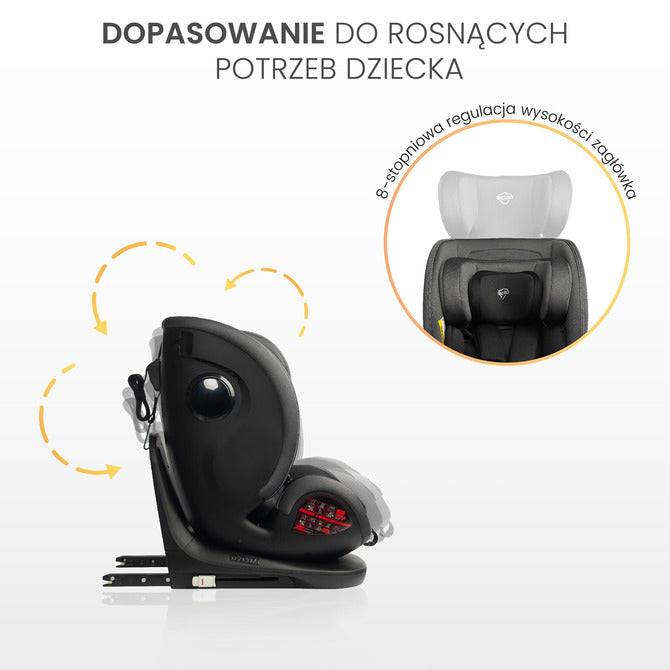 Scaun auto Securo i-Size IsoFix 0-36kg Dirty Pink Caretero