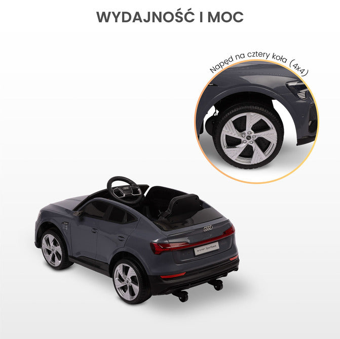 Children's Electric Car Audi E-Tron Sportback Gray Caretero Toyz