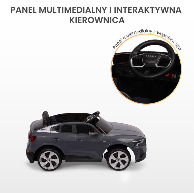 Children's Electric Car Audi E-Tron Sportback Gray Caretero Toyz