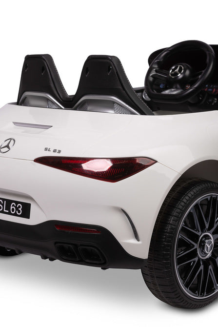 Children's Electric Car Mercedes Sl63 White Caretero Toyz