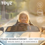 Children's Electric Car Mercedes Sl63 White Caretero Toyz