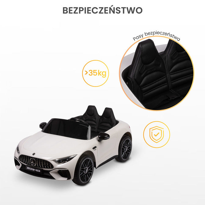 Mașină electrică pentru copii Mercedes SL63 albă Caretero Toyz