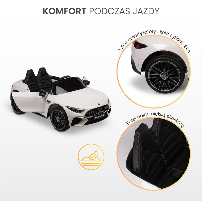 Mașină electrică pentru copii Mercedes SL63 albă Caretero Toyz