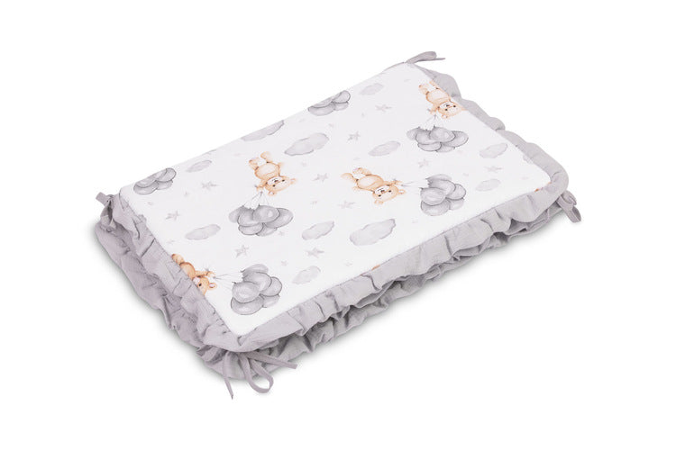 Bed Bumper Teddy Bear Gray Sensillo