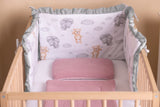 Bed Bumper Teddy Bear Gray Sensillo