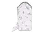 Diaper for writing Muslin green twigs 75X75 Sensillo