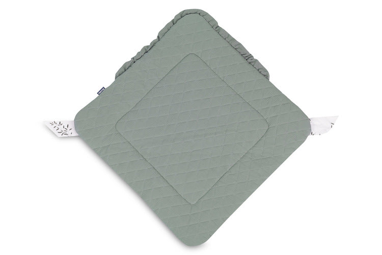 Diaper for writing Muslin green twigs 75X75 Sensillo