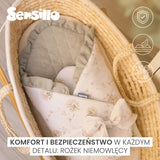 Diaper for writing Muslin green twigs 75X75 Sensillo