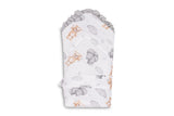 Muslin Diaper for Discharge Gray Bear 75X75 Sensillo