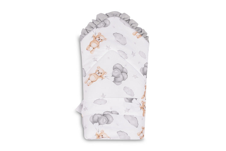 Muslin Diaper for Discharge Gray Bear 75X75 Sensillo