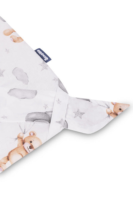 Muslin Diaper for Discharge Gray Bear 75X75 Sensillo