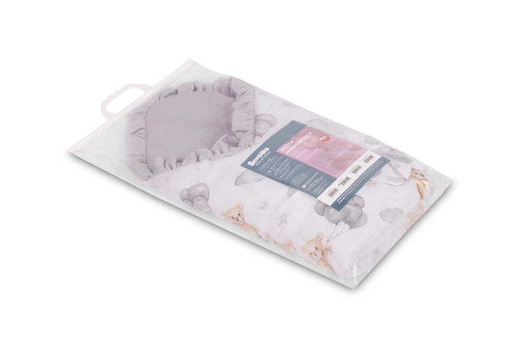 Scutec de muselină pentru descărcare Gray Bear 75X75 Sensillo