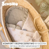 Muslin Diaper for Discharge Gray Bear 75X75 Sensillo