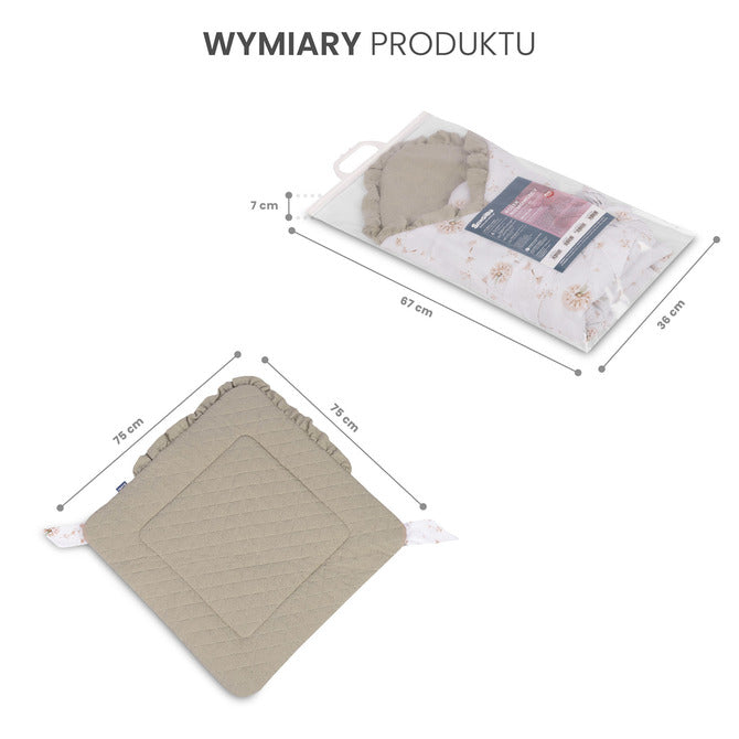 Scutec de muselină pentru descărcare Gray Bear 75X75 Sensillo