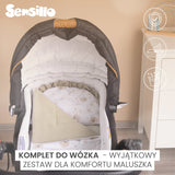 Муслинов Комплект За Детска Количка Сиво Меченце Sensillo