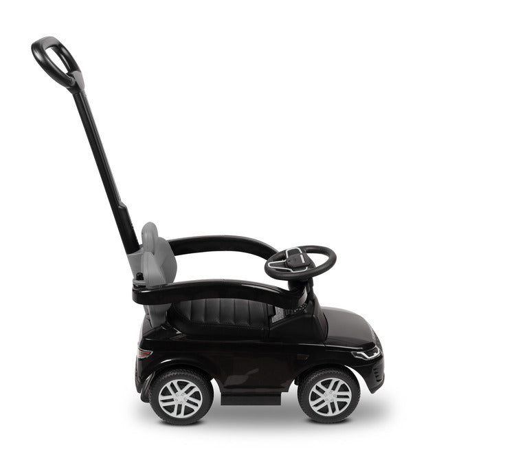 Количка за яздене с родителски контрол Land Rover Черен Caretero Toyz