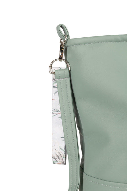 Olive Cranes Faux Leather Bag Sensillo