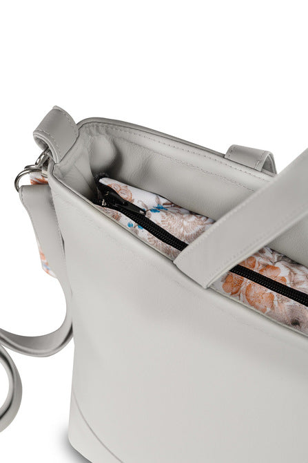 Faux Leather Bag Gray Autumn Forest Sensillo