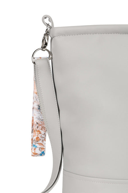 Faux Leather Bag Gray Autumn Forest Sensillo