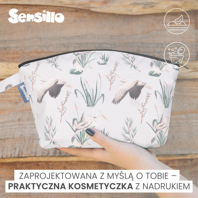 Necesser Olive Cranes Sensillo