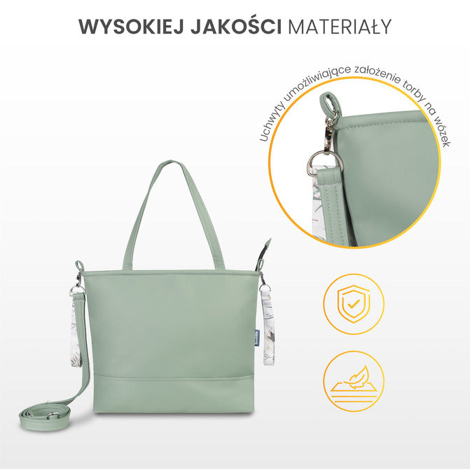 Olive Cranes Faux Leather Bag Sensillo