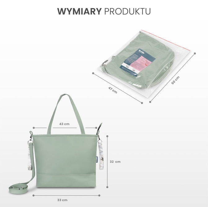 Faux Leather Bag Gray Autumn Forest Sensillo