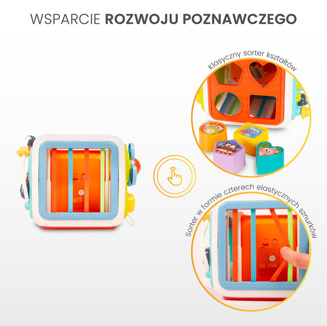 Сензорен куб и Сортер Caretero Toyz