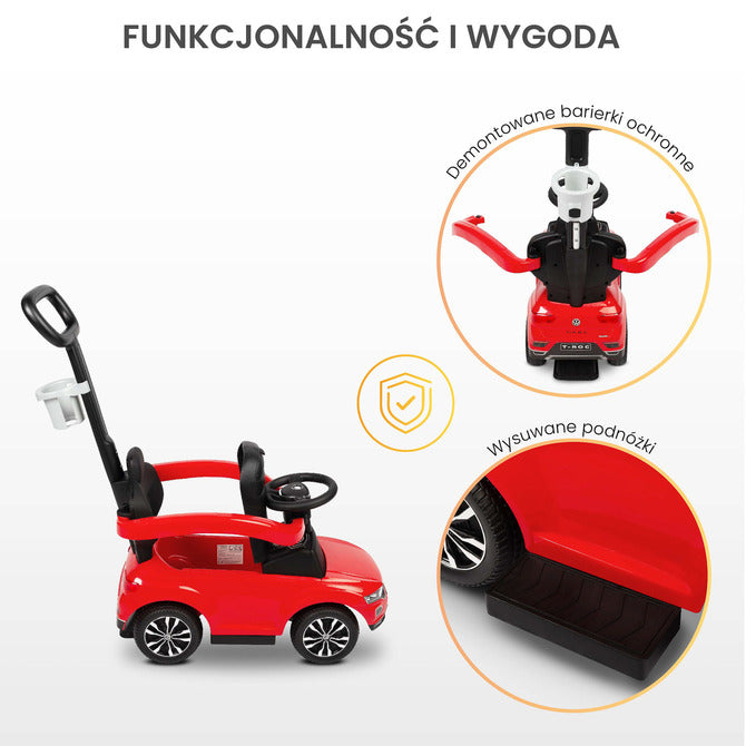 Количка За Яздене Vw T-Roc Червен Caretero Toyz
