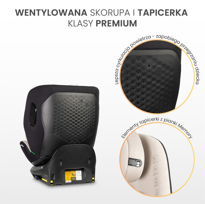 Lumi I-Size Детско Столче За Кола Тъмносиво (40-150) Caretero