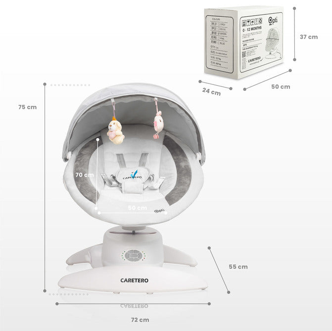 Електрически шезлонг Opti Grey Caretero