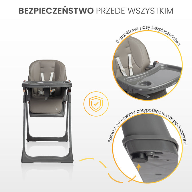 Highchair Vars Pink Caretero