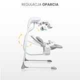 Електрическа Люлка Raffi Light Grey Caretero