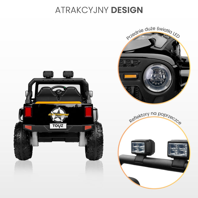 Inel auto Baterie Off-Road Negru Caretero Toyz