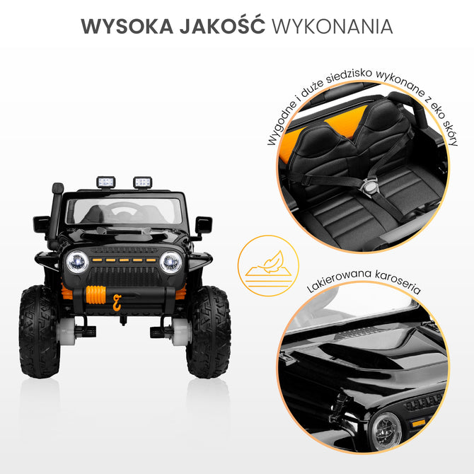 Inel auto Baterie Off-Road Negru Caretero Toyz