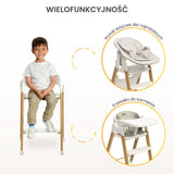 Столче За Хранене Triplo 3в1 Grey Caretero
