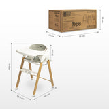Столче За Хранене Triplo 3в1 Grey Caretero