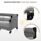 Сгъваема кошара с падаща страна Esti Grey Caretero