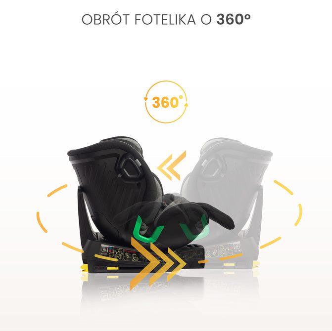 Столче За Кола Turox i-Size IsoFix 0-36Кг Grey Caretero