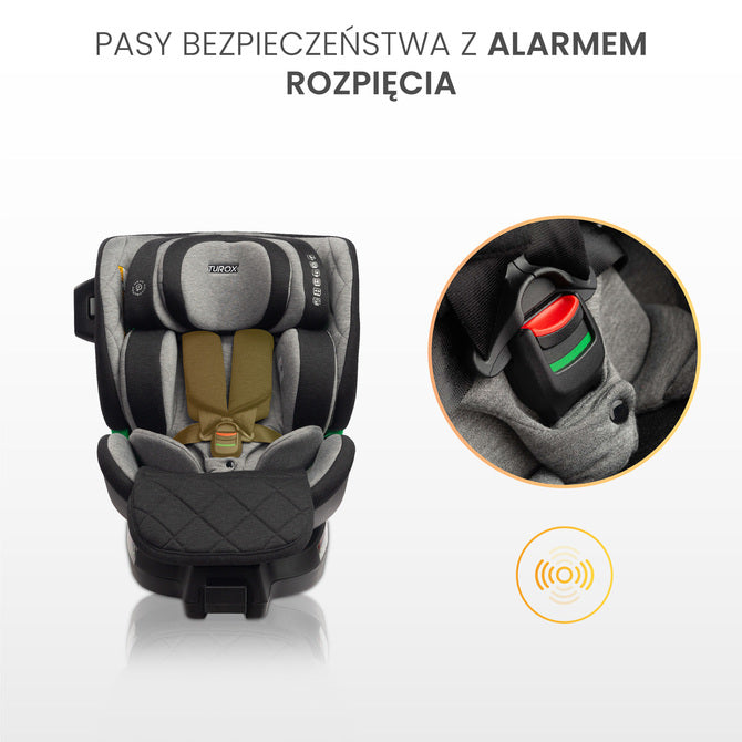Столче За Кола Turox i-Size IsoFix 0-36Кг Graphite Caretero