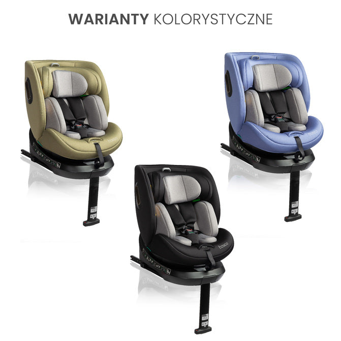 Столче За Кола Bosco I-Size Black (40-150cm) Caretero